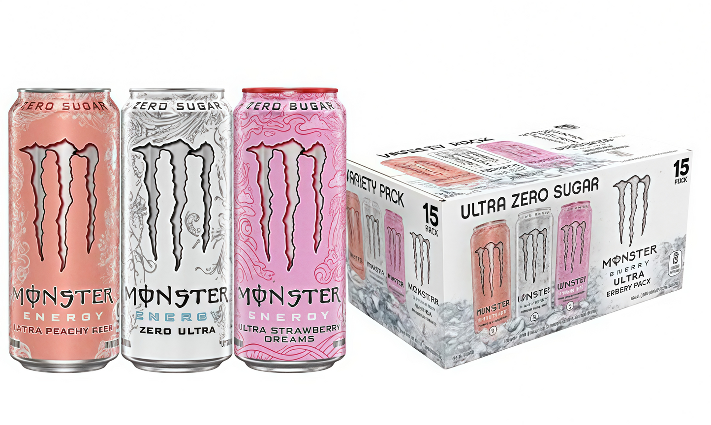 Zero-Sugar Energy Drink 15pk (16oz, 0 Cal)